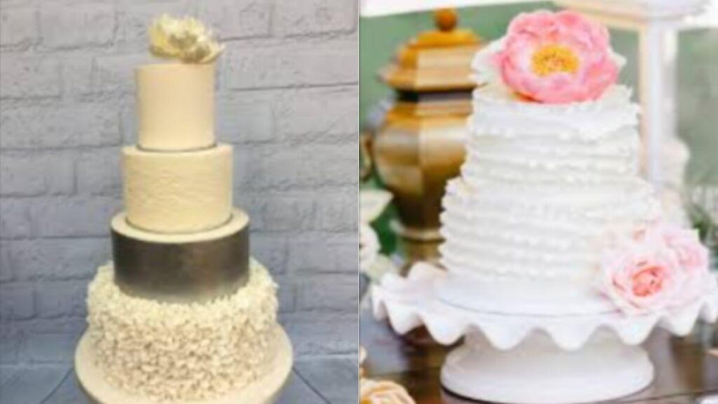 RUFFLED WEDDING CAKES