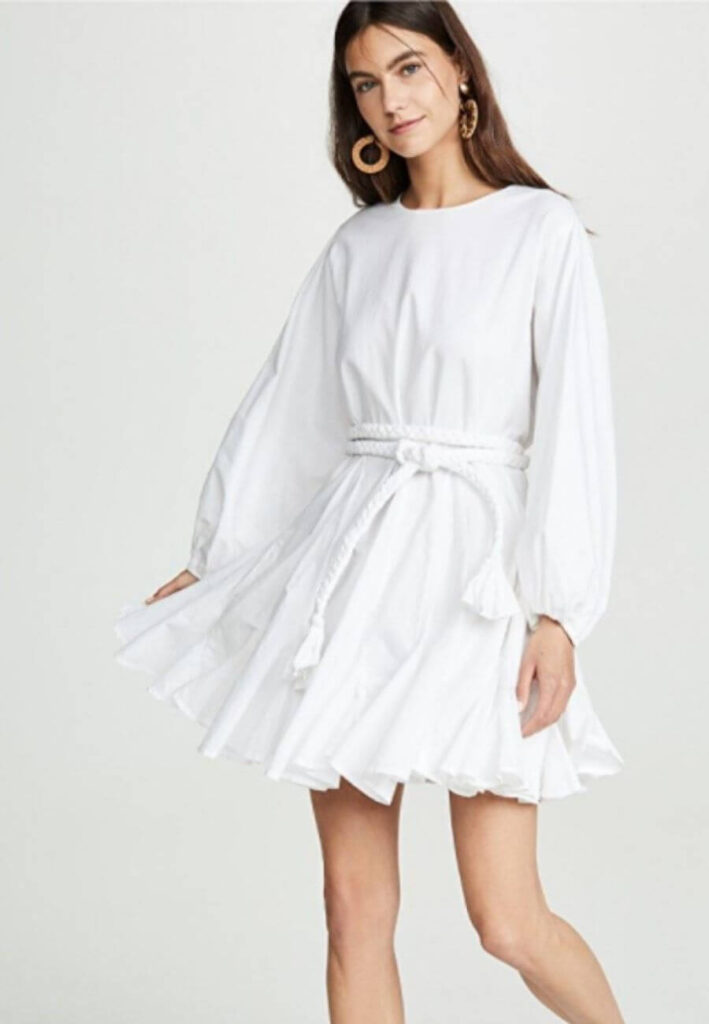 Rhode White 'Ella' Mini Dress