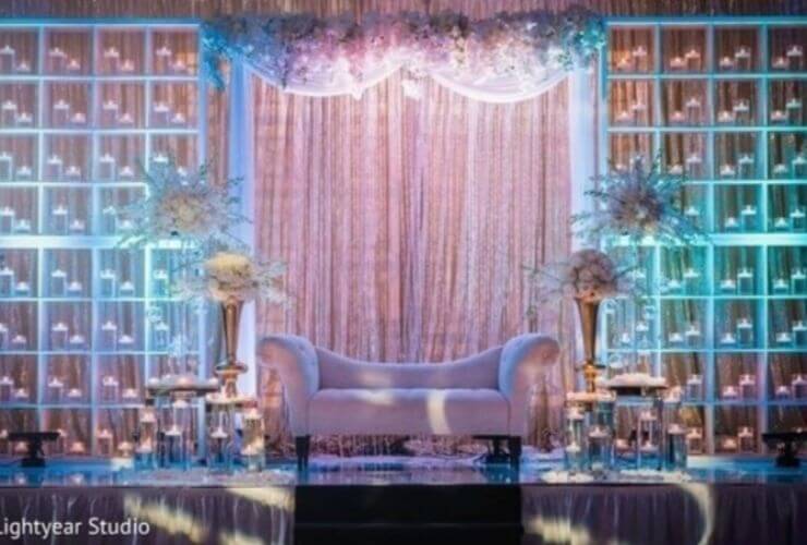 White Stage Beautiful Candles Theme