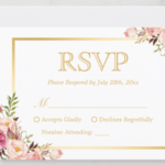 Wedding RSVP Card