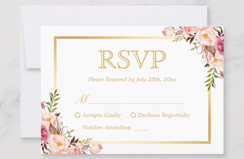 Wedding RSVP Card